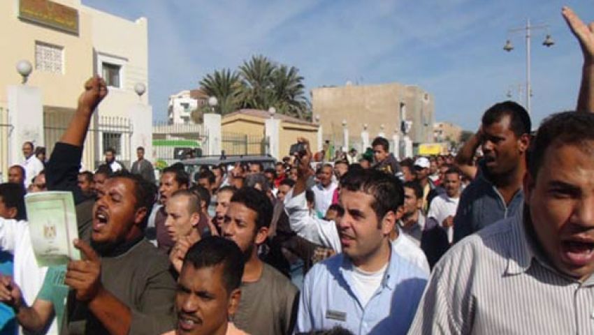 مسيرة للإخوان المسلمين في الفيوم