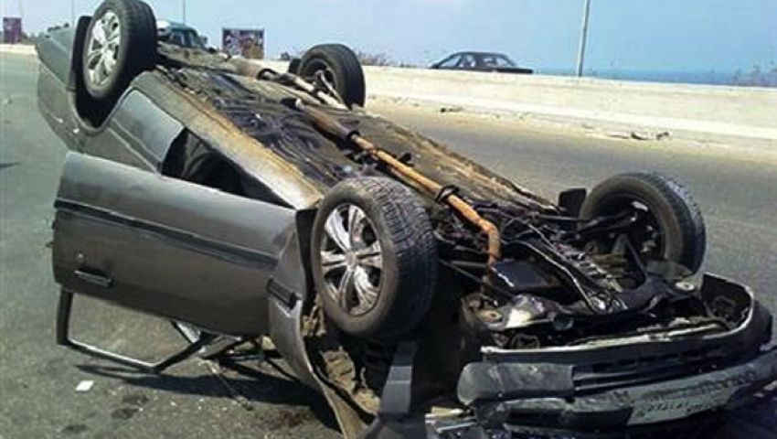  مصرع 5 من عائلة واحدة في انقلاب سيارة بالشرقية
