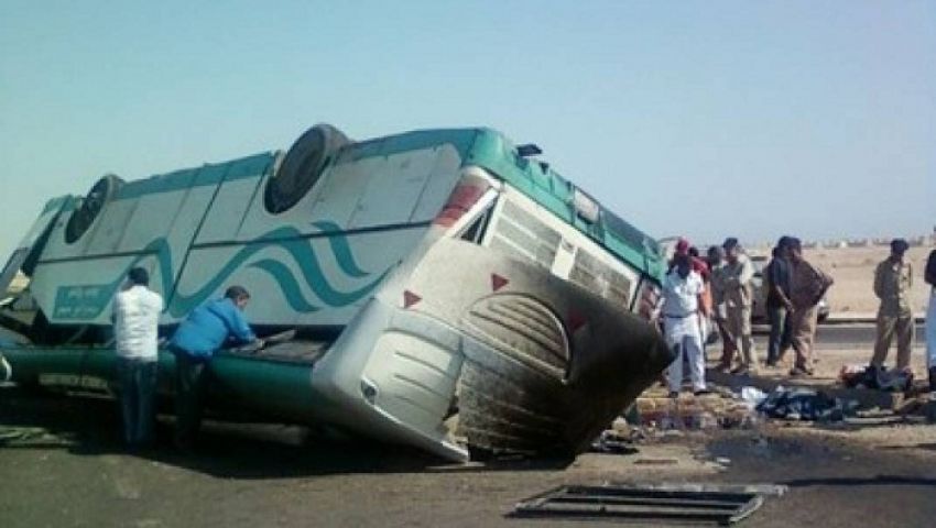 إصابة 14 طالبًا في انقلاب «أتوبيس  مدرسة» بالرحاب