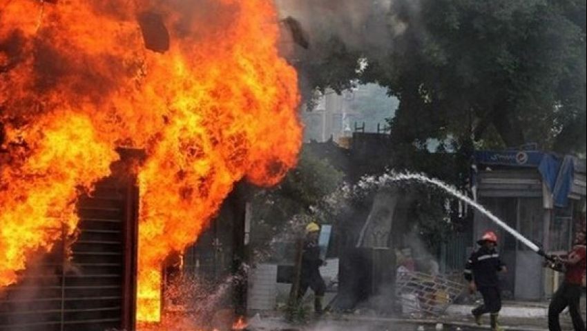بالصور| اندلاع حريق هائل في أطنان قمامة بالمحلة 
