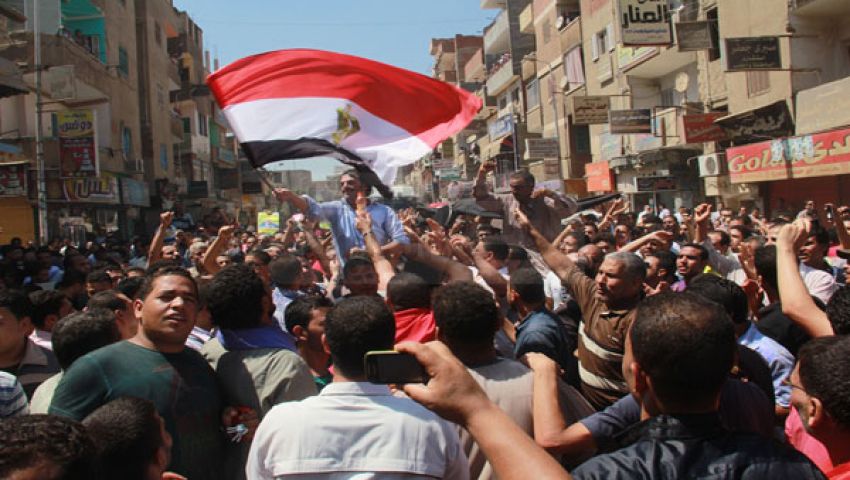 متظاهرو المنوفية يعلنون استقلال المحافظة