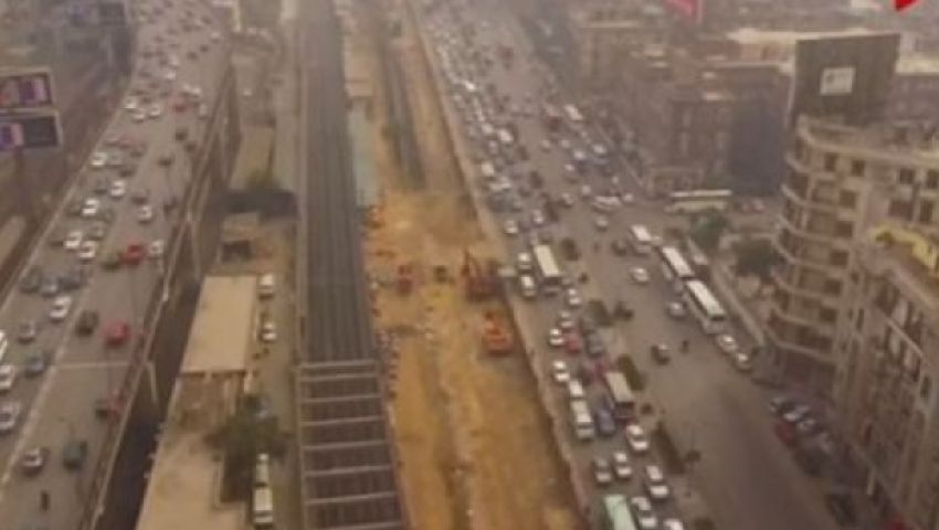 فيديو.. بتقنية كاميرا درون تعرف على الحالة المرورية بالشيخ زايد