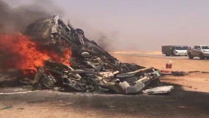 بالفيديو.. تفاصيل مصرع 12 شخصًا حرقا في حادث بالسعودية