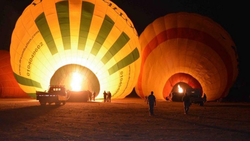  بالصور| رحلات البالون الطائر بالأقصر.. مغامرات محفوفة بالمخاطر