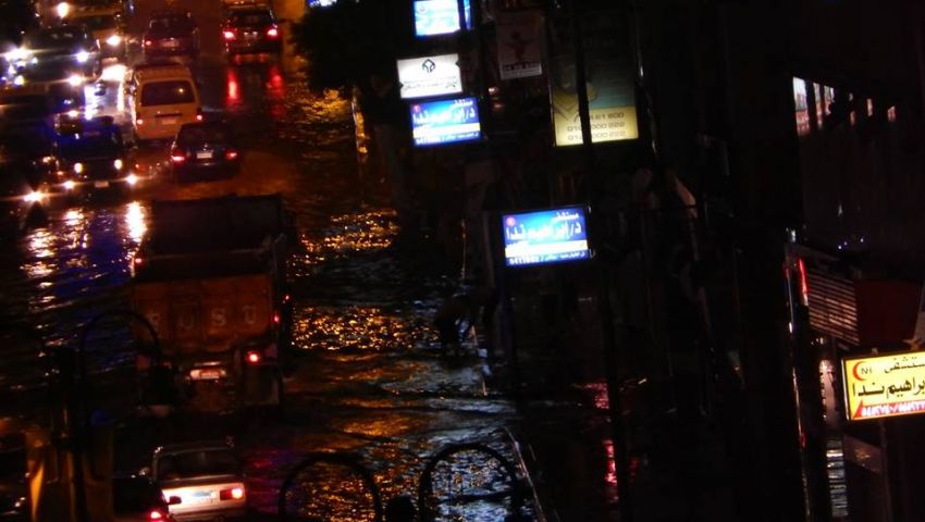 أمطار غزيرة تضرب الإسكندرية