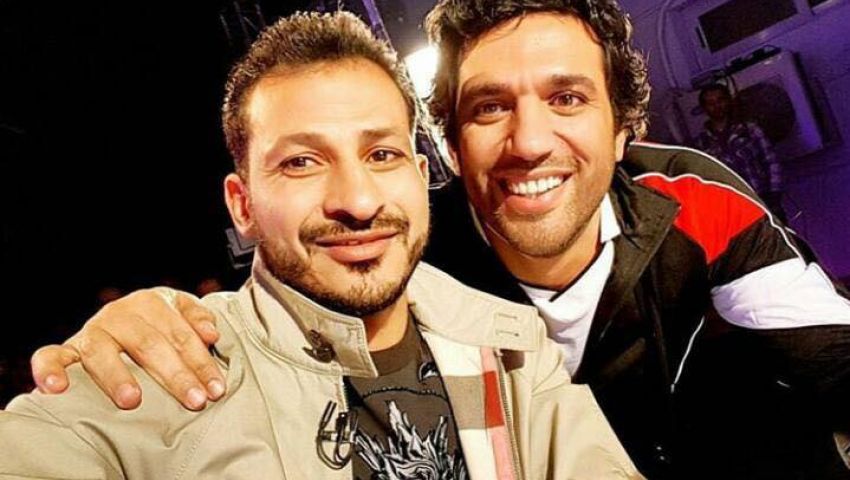 شاهد.. حسن الرداد وسيد معوض في فيلم من إنتاج السبكي