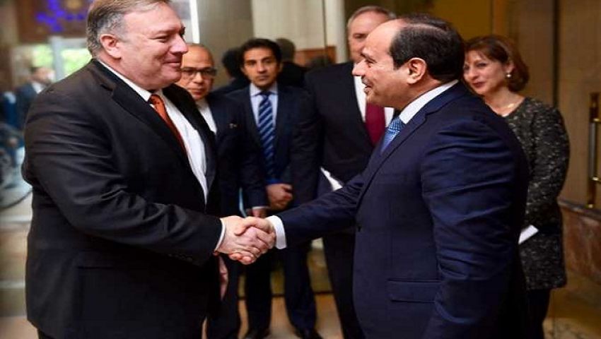 مؤتمر برلين.. السيسي يبحث مع مايك بومبيو تطورات الأزمة في ليبيا