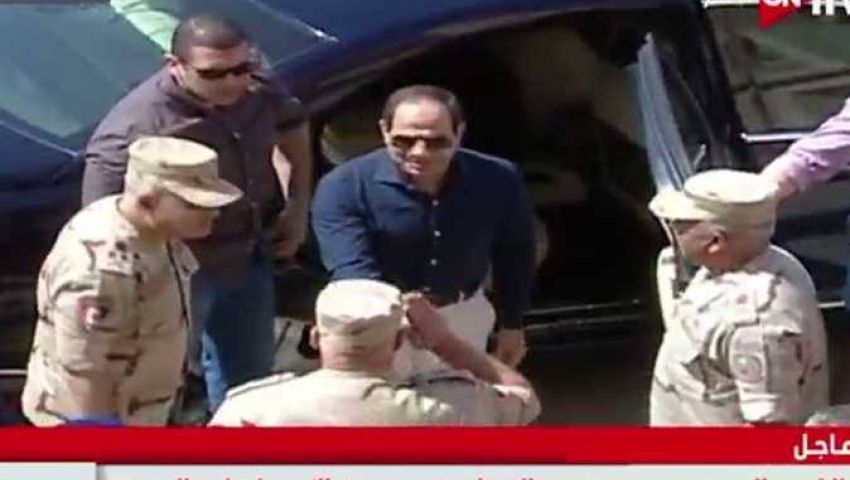 السيسي يتفقد سير العمل بـ الإسماعيلية الجديدة