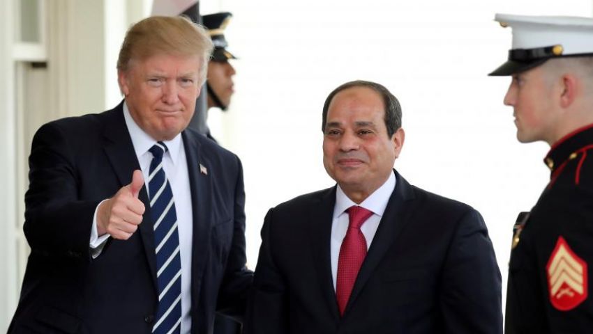السيسي: نعمل مع واشنطن لإحياء عملية السلام
