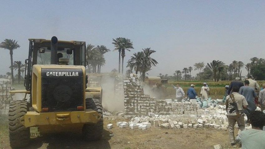 حملات لرفع وإزالة التعديات والإشغالات بالمنيا