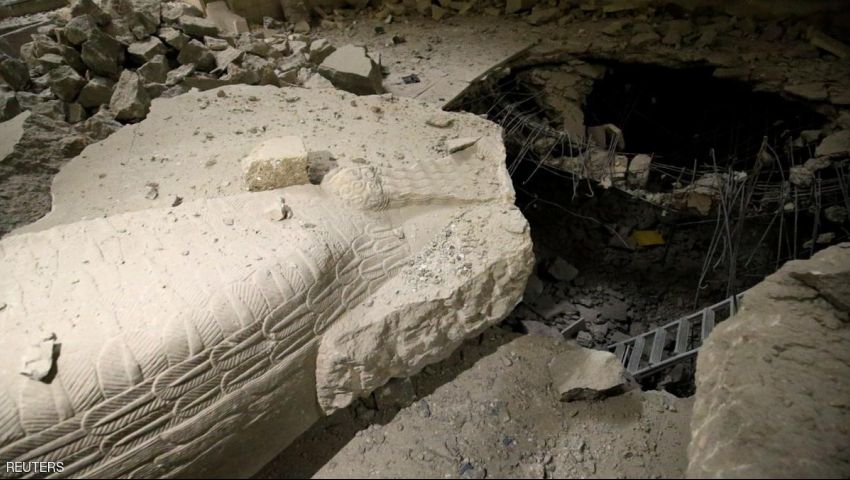 الحطام والدمار .. كل ما تبقى لمتحف الموصل بالعراق