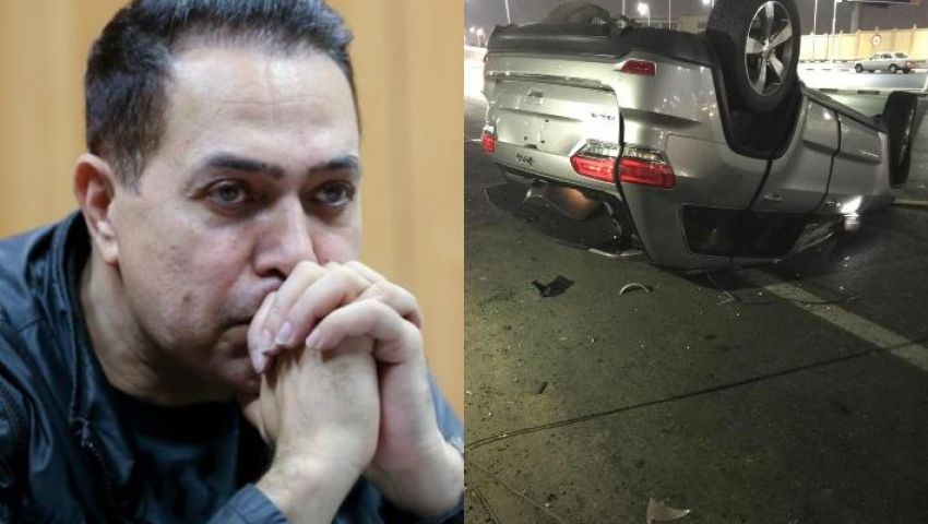 فيديو| حادث سير مروع لـ حكيم ونقله إلى المستشفى