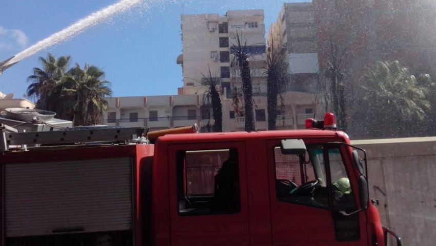 السيطرة على حريق  مستشفى منشية البكري ولا إصابات