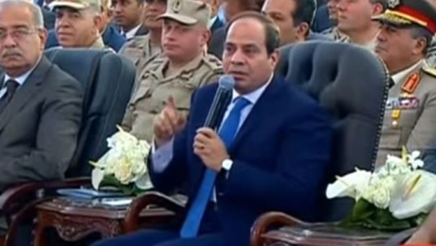 بالفيديو..السيسي: أنا عارف معاناة المصريين..وعمري ما هسيبهم كدة