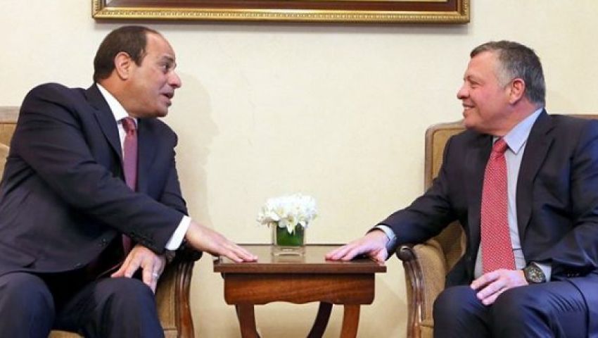 السيسي والملك عبد الله يبحثان عن صيغة حل لإقامة دولة فلسطينية