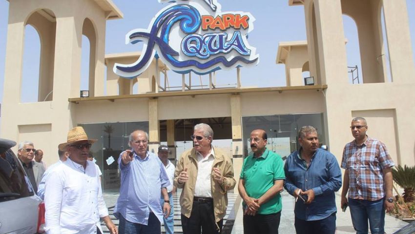 فودة يتفقد أكبر مدينة ألعاب مائية في الشرق الأوسط بشرم الشيخ