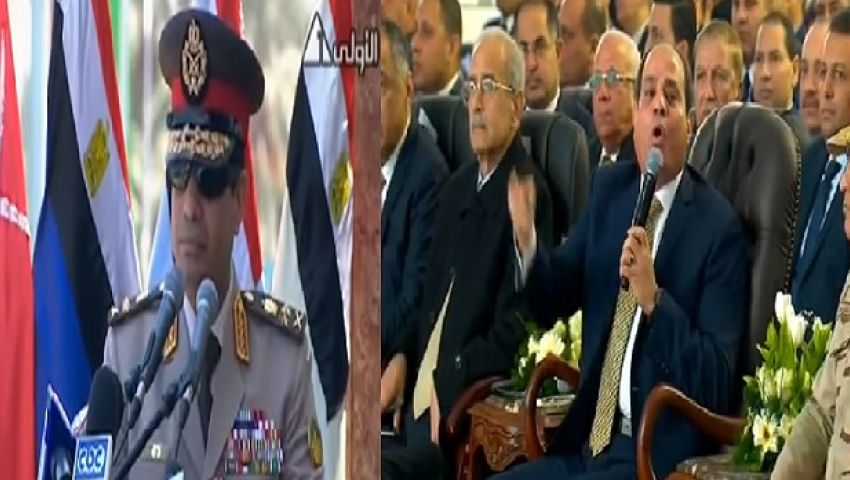 شاهد| السيسي بين تفويضين.. من الثقة والهدوء إلى التوتر والعصبية