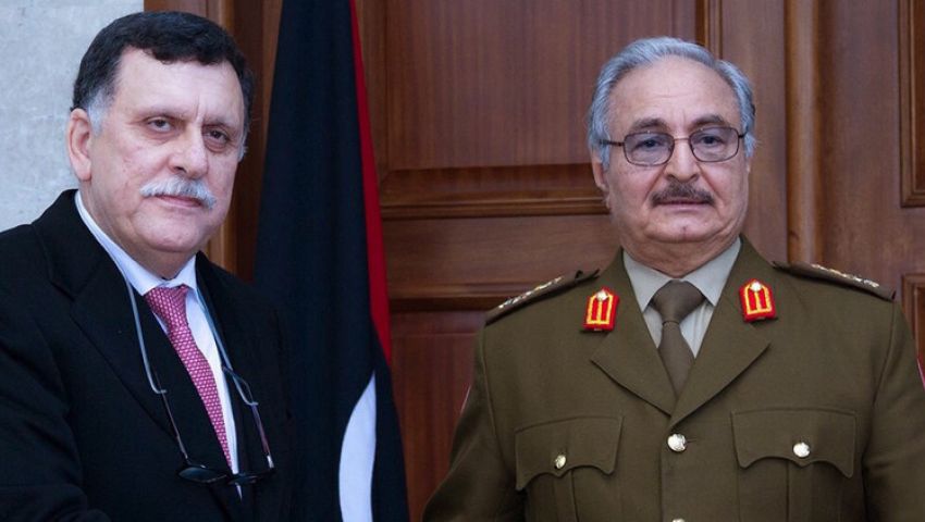 لقاء بين حفتر والسراج في أبوظبي بعد وساطة عربية ودولية