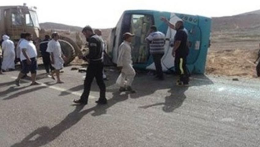 مصرع طفلة وإصابة 22 معلمًا بانقلاب أتوبيس شرق بورسعيد
