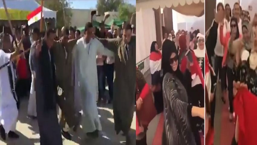 بالفيديو| في تصويت المصريين بالخارج .. رقص وغناء وزغاريد