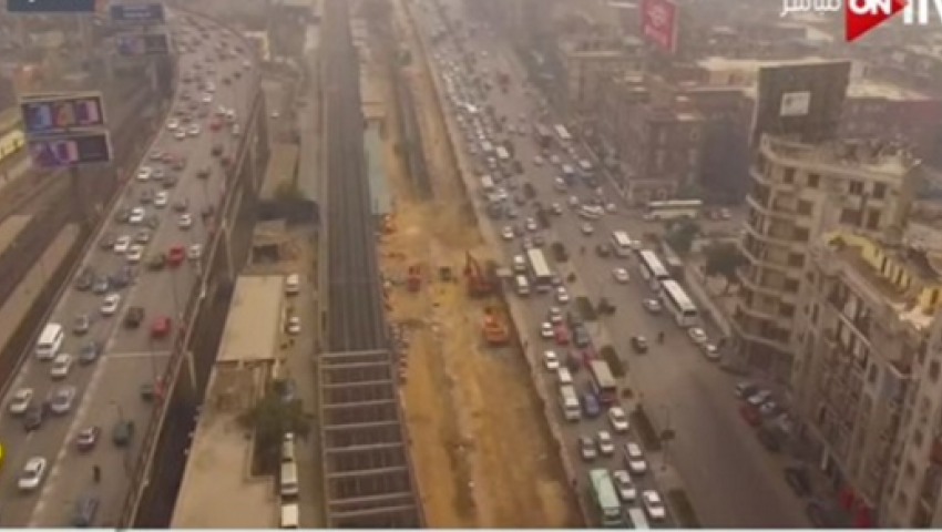بالفيديو.. بتقنية كاميرا درون الطائرة تعرف على الحالة المرورية بحلوان