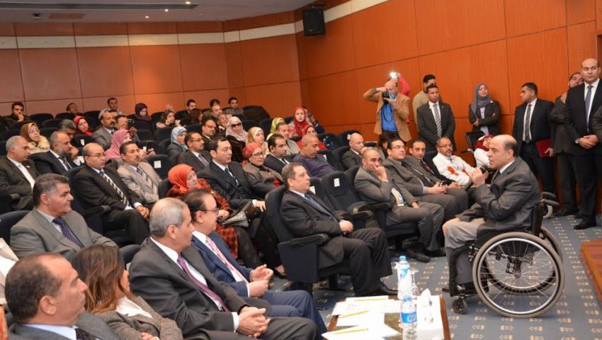 بالصور| الشربيني: دمج ذوي الإعاقة في التعليم العام جعل مصر في المقدمة