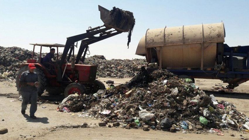 إعادة تأهيل مصنع تدوير القمامة بالمنيا