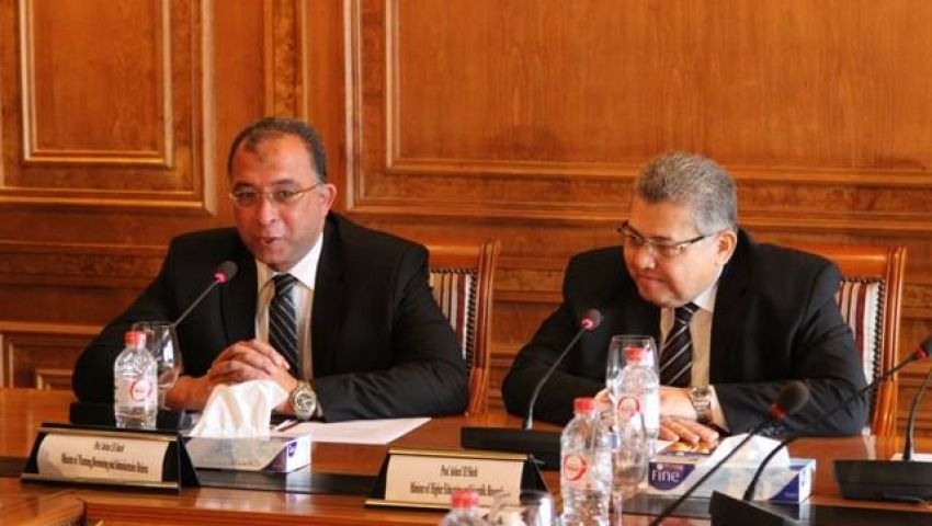 صور| الشيحى والعربى يشهدان توقيع بروتوكول تعاون لإنشاء جامعة اسلسكا